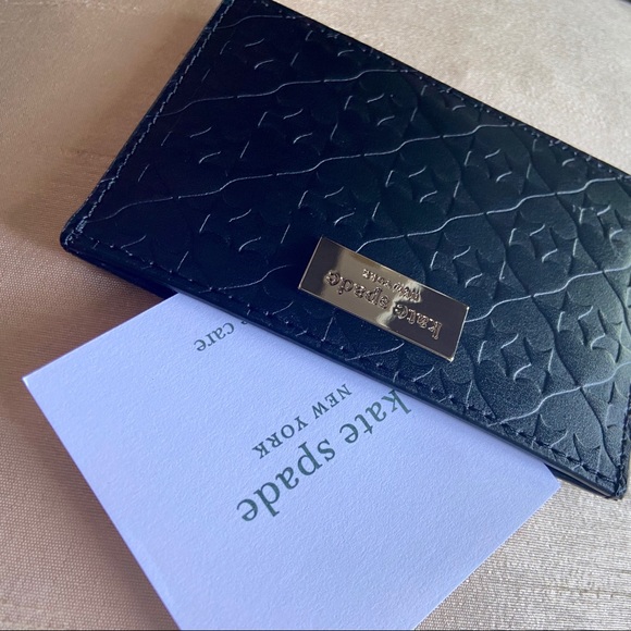 Kate Spade Penn Place Embossed Graham Card Holder - Picture 4 of 5
